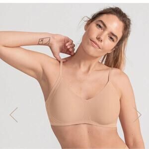 Honeylove Silhouette Bra Women's Size 1X 40 C/D | Sand | Wireless | NWT